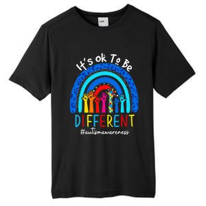 Autism Awareness Acceptance Wo Its Ok To Be Different Tall Fusion ChromaSoft Performance T-Shirt