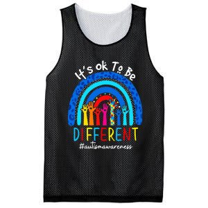 Autism Awareness Acceptance Wo Its Ok To Be Different Mesh Reversible Basketball Jersey Tank