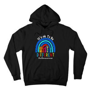 Autism Awareness Acceptance Wo Its Ok To Be Different Tall Hoodie