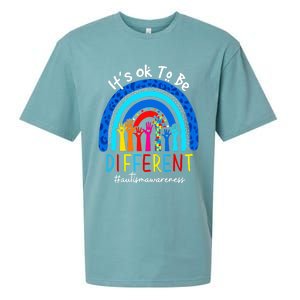 Autism Awareness Acceptance Wo Its Ok To Be Different Sueded Cloud Jersey T-Shirt