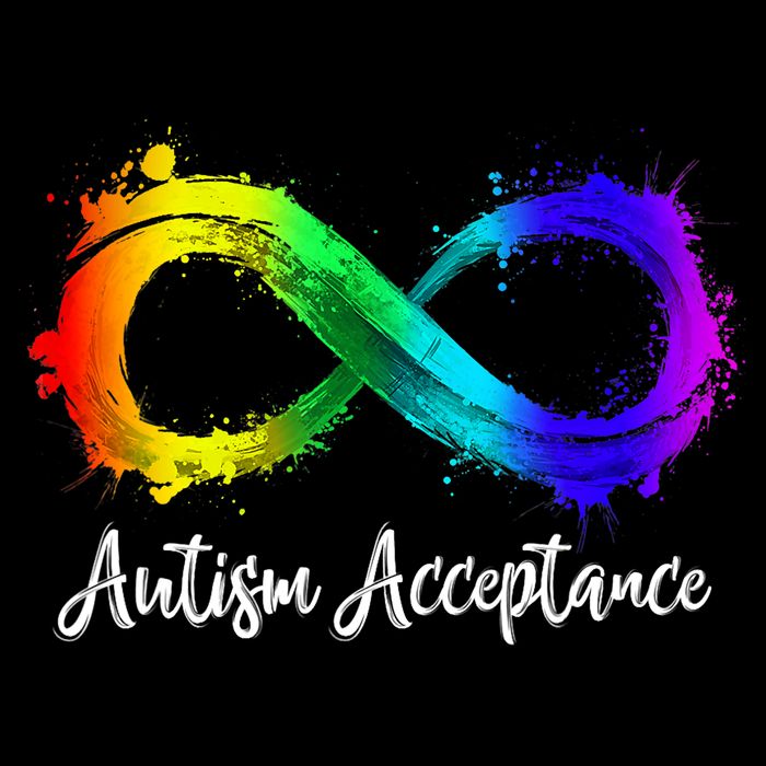 Autism Awareness Acceptance Rainbow Infinity Symbol Gift Long Sleeve Shirt