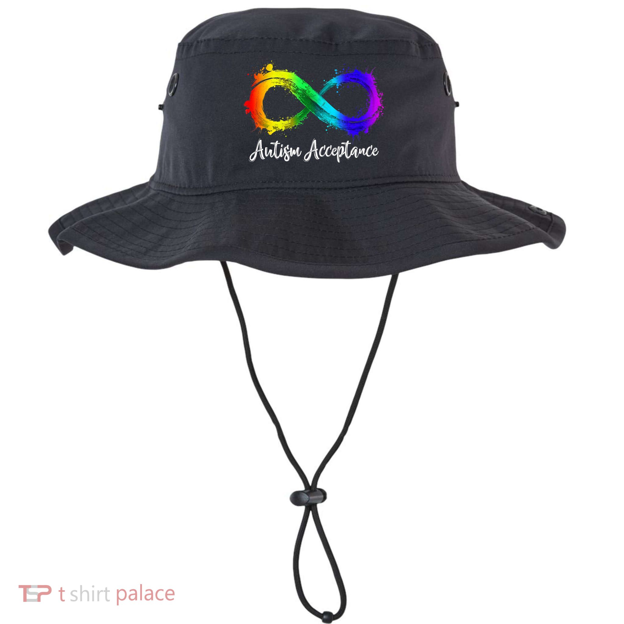 Autism Awareness Acceptance Rainbow Infinity Symbol Gift Bucket Hat