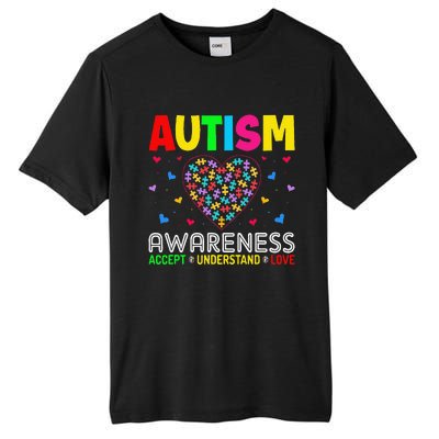 Autism Awareness Accept Understand Love ASD Motivational Tall Fusion ChromaSoft Performance T-Shirt