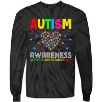 Autism Awareness Accept Understand Love ASD Motivational Tie-Dye Long Sleeve Shirt