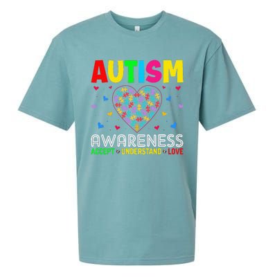 Autism Awareness Accept Understand Love ASD Motivational Sueded Cloud Jersey T-Shirt