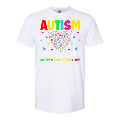 Autism Awareness Accept Understand Love ASD Motivational Softstyle CVC T-Shirt