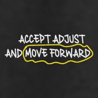 Accept Adjust And Move Forward Knit Cap Winter Beanie