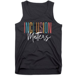 Autism Awareness Acceptance Inclusion Matters Tank Top