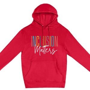 Autism Awareness Acceptance Inclusion Matters Premium Pullover Hoodie