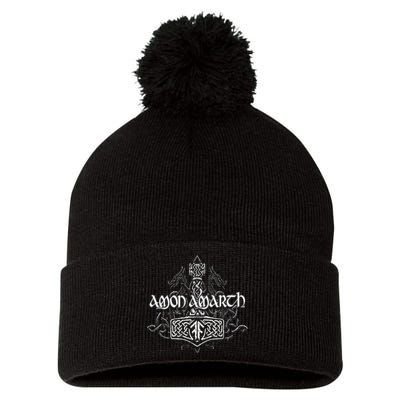 Amon Amarths Pom Pom 12in Knit Beanie