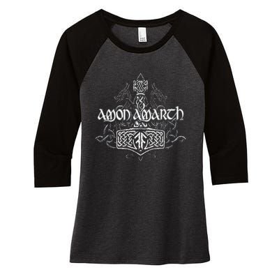 Amon Amarths Women's Tri-Blend 3/4-Sleeve Raglan Shirt