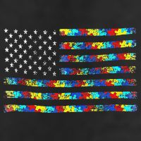 Autism Awareness American Flag Adult Drive Performance Visor
