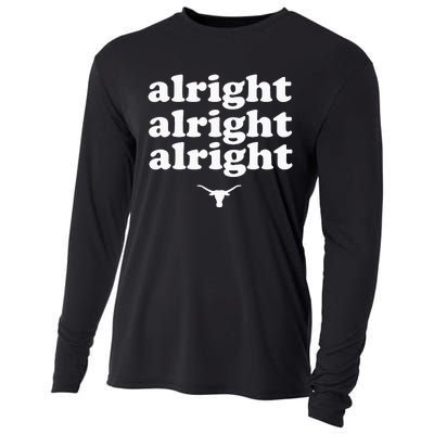 Alright Alright Alright Texas Bull Texas Pride State USA Cooling Performance Long Sleeve Crew