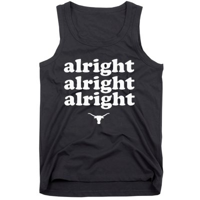 Alright Alright Alright Texas Bull Texas Pride State USA Tank Top