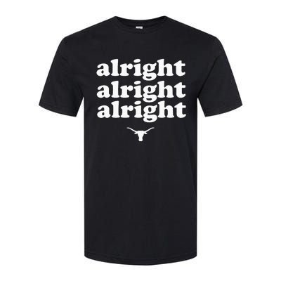 Alright Alright Alright Texas Bull Texas Pride State USA Softstyle CVC T-Shirt