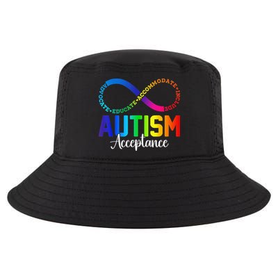 Autism Awareness Acceptance Infinity Symbol Women Gift Cool Comfort Performance Bucket Hat