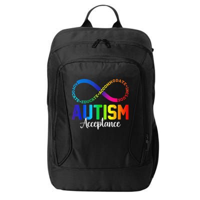 Autism Awareness Acceptance Infinity Symbol Women Gift City Backpack