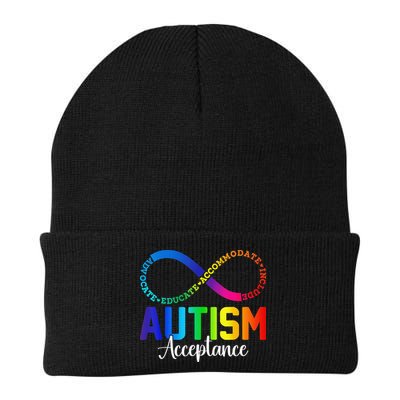 Autism Awareness Acceptance Infinity Symbol Women Gift Beanie