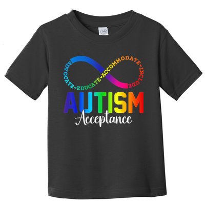 Autism Awareness Acceptance Infinity Symbol Women Gift Toddler T-Shirt