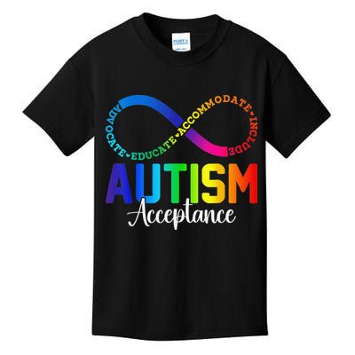 Autism Awareness Acceptance Infinity Symbol Women Gift Kids T-Shirt