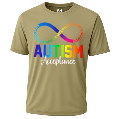 Autism Awareness Acceptance Infinity Symbol Women Gift Performance Shirt