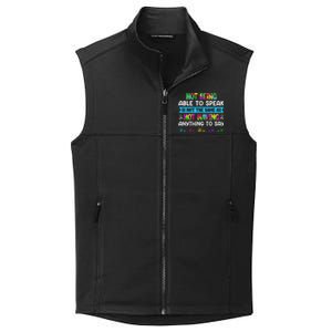 Autism Awareness ASD Motivational Autism Warrior Quotes Collective Smooth Fleece Vest