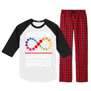 Autism Advocacy Acceptance Gift Raglan Sleeve Pajama Set