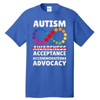 Autism Advocacy Acceptance Gift Tall T-Shirt