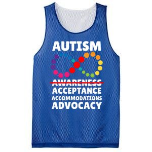 Autism Advocacy Acceptance Gift Mesh Reversible Basketball Jersey Tank