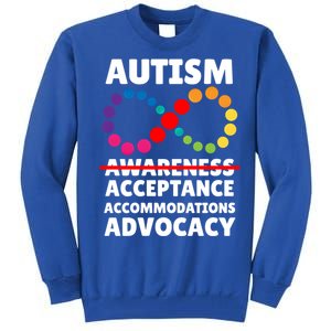 Autism Advocacy Acceptance Gift Tall Sweatshirt