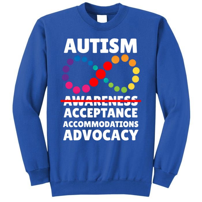 Autism Advocacy Acceptance Gift Tall Sweatshirt