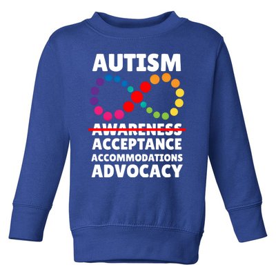 Autism Advocacy Acceptance Gift Toddler Sweatshirt