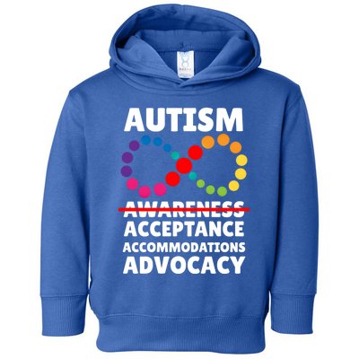 Autism Advocacy Acceptance Gift Toddler Hoodie