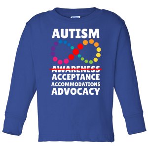 Autism Advocacy Acceptance Gift Toddler Long Sleeve Shirt