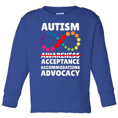 Autism Advocacy Acceptance Gift Toddler Long Sleeve Shirt