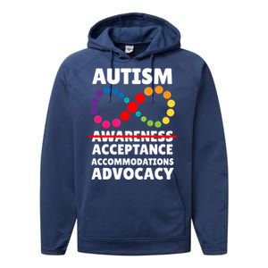 Autism Advocacy Acceptance Gift Performance Fleece Hoodie