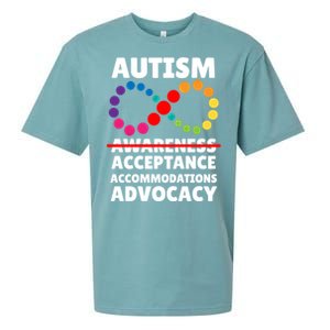 Autism Advocacy Acceptance Gift Sueded Cloud Jersey T-Shirt