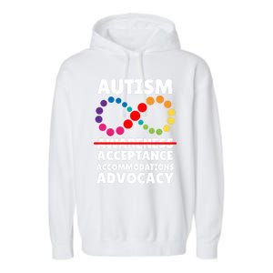 Autism Advocacy Acceptance Gift Garment-Dyed Fleece Hoodie