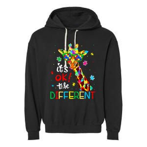 Autism Awareness Acceptance Women Its Ok To Be Different Garment-Dyed Fleece Hoodie