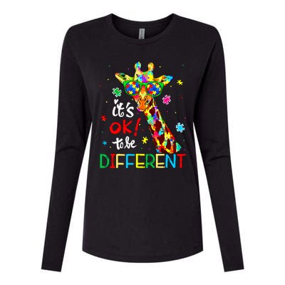 Autism Awareness Acceptance Women Its Ok To Be Different Womens Cotton Relaxed Long Sleeve T-Shirt