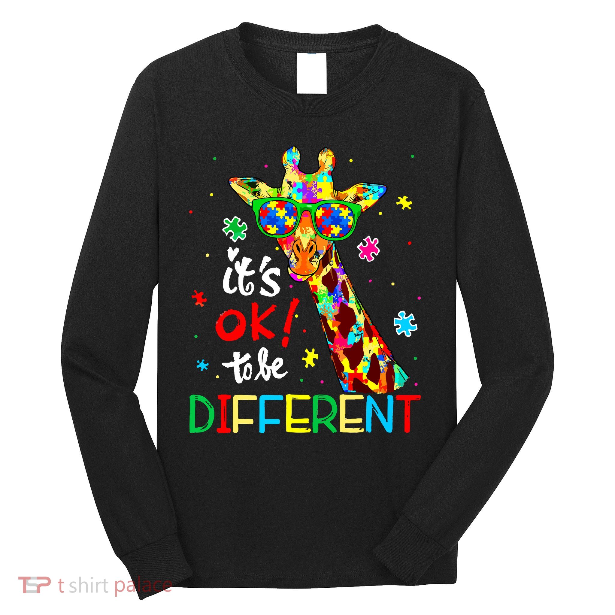 Autism Awareness Acceptance Women Its Ok To Be Different Long Sleeve Shirt