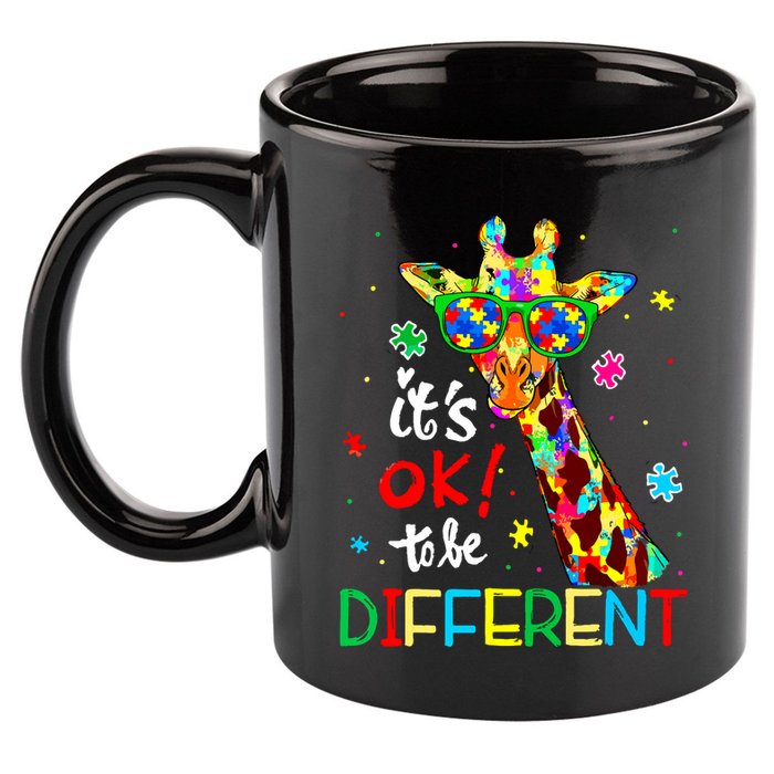 Autism Awareness Acceptance Women Its Ok To Be Different 11oz C Handle Ceramic Mug