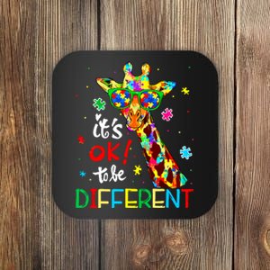 Autism Awareness Acceptance Women Its Ok To Be Different Coaster