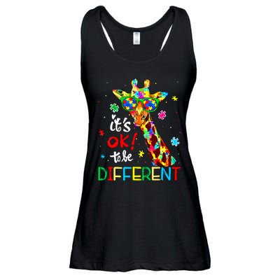 Autism Awareness Acceptance Women Its Ok To Be Different Ladies Essential Flowy Tank