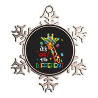 Autism Awareness Acceptance Women Its Ok To Be Different Metallic Star Ornament