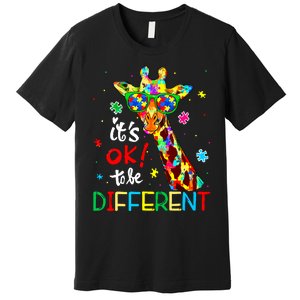 Autism Awareness Acceptance Women Its Ok To Be Different Premium T-Shirt