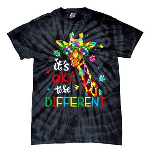 Autism Awareness Acceptance Women Its Ok To Be Different Tie-Dye T-Shirt