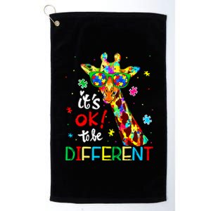 Autism Awareness Acceptance Women Its Ok To Be Different Platinum Collection Golf Towel