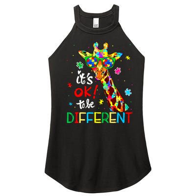 Autism Awareness Acceptance Women Its Ok To Be Different Women’s Perfect Tri Rocker Tank