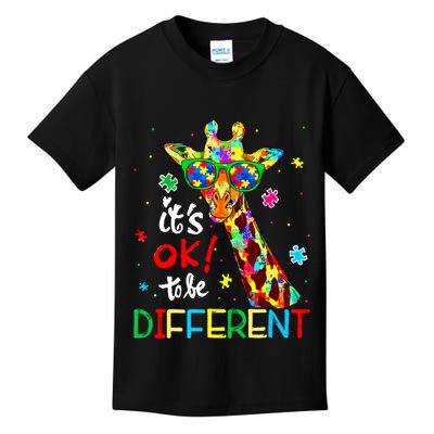 Autism Awareness Acceptance Women Its Ok To Be Different Kids T-Shirt
